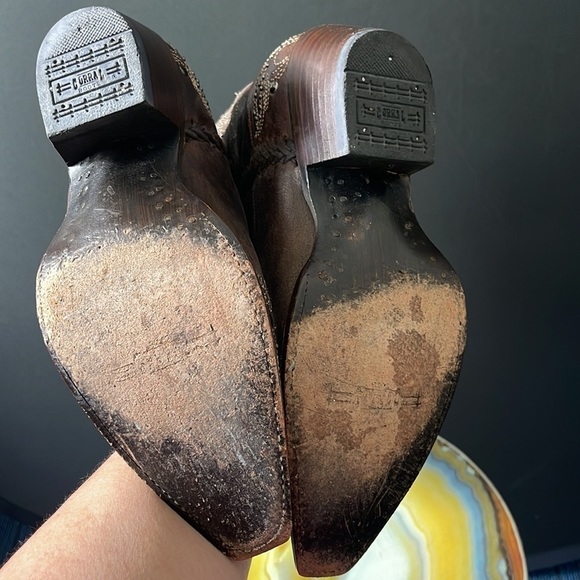 CORRAL Women's Chocolate Snip Toe Cowboy Boots G1129. - Picture 6 of 6